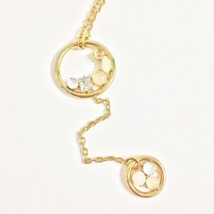 NWOT J. Crew Nested Mixed-Stone Lariat Necklace